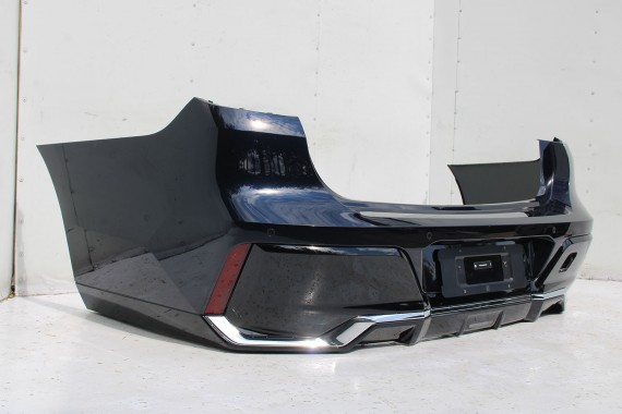 BMW 7 G70 ZDERZAK TYŁ TYLNY M pakiet 416 Kolor: Carbon-schwarz Czarny 51128081542 M POWER 66205A1A269 51128081511 5A74568 chrom