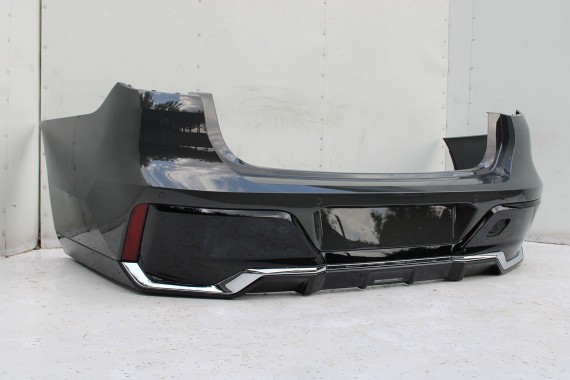 BMW 7 G70 ZDERZAK TYŁ TYLNY M pakiet 416 Kolor: C36 Dravitgrau Szary 51128081542 M POWER 66205A2DA30 51128081511 5A74568 chrom