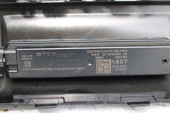 BMW 7 G70 ZDERZAK TYŁ TYLNY M pakiet 416 Kolor: C36 Dravitgrau Szary 51128081542 M POWER 66205A2DA30 51128081511 5A74568 chrom