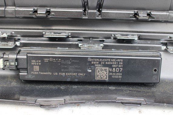 BMW 7 G70 ZDERZAK TYŁ TYLNY 9464126 A90 Kolor A90 Sophisto Grau Metallic szary 66205A17999 51129464126 chrom 51 12 9464126