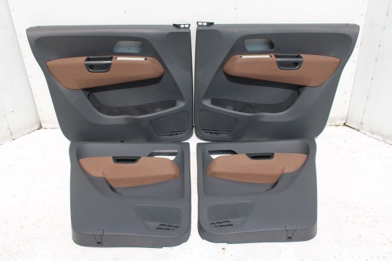 VW AMAROK BOCZKI DRZWIOWE BOCZEK TAPICERKA WELUR boczków drzwiowych 2H0867011 2H0867012 2H7867023 2H7867024 antracyt brąz 2H