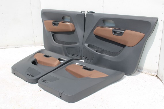 VW AMAROK BOCZKI DRZWIOWE BOCZEK TAPICERKA WELUR boczków drzwiowych 2H0867011 2H0867012 2H7867023 2H7867024 antracyt brąz 2H