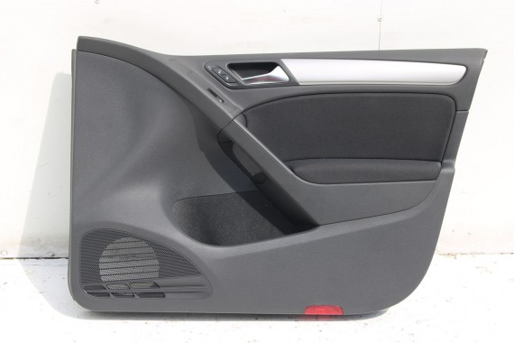 VW GOLF 6 VI BOCZKI BOCZEK DRZWI drzwiowe tapicerka 5K 5K4 5-cio drzwiowy welur czarne listwy srebrne 5K4867011 5K4867012