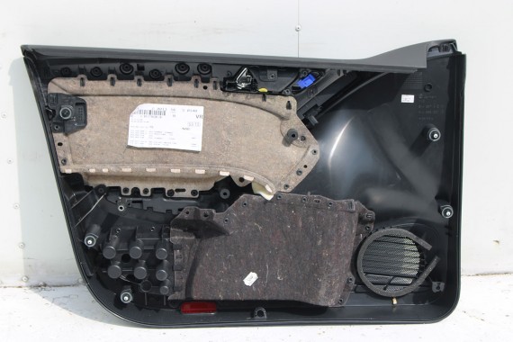 VW GOLF 6 VI BOCZKI BOCZEK DRZWI drzwiowe tapicerka 5K 5K4 5-cio drzwiowy welur czarne listwy srebrne 5K4867011 5K4867012