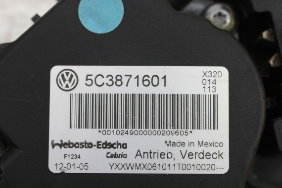 VW THE BEETLE CABRIO SILNICZEK DACHU 5C3871601 SKŁADANY mechanizm NEW 5C 5C3 871 601 5C3871601A 5C3871601 5C3871601A 5C3871601