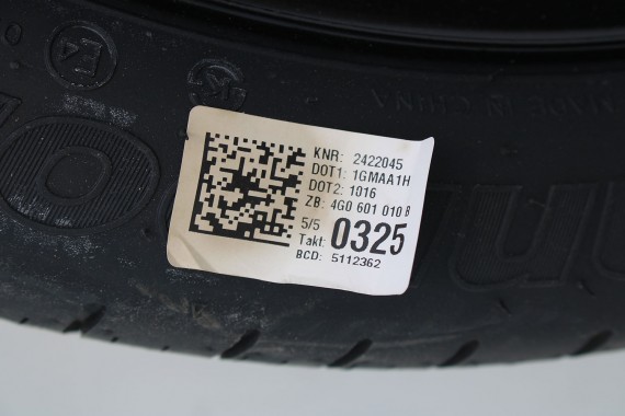AUDI A6 A7 KOŁO DOJAZDOWE 20 DOJAZDÓWKA ZAPAS 4G0601027E 4,5J*20H2 ET22 HANKOOK S300 145/60/20 105M 4G0 601 027 4G8 4G0601010B