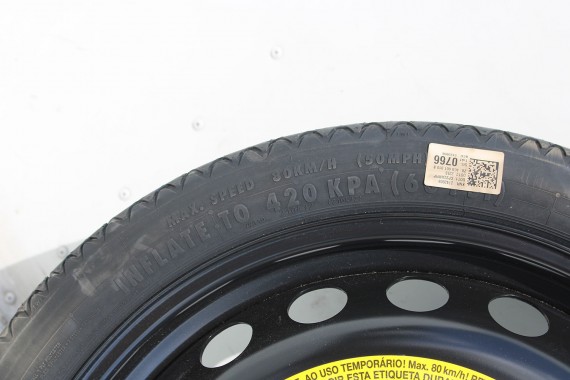AUDI A6 A7 KOŁO DOJAZDOWE 20 DOJAZDÓWKA ZAPAS 4G0601027E 4,5J*20H2 ET22 CONTINENTAL 145/60/20 105M 4G0 601 027 4G 4G8 4G0601010B