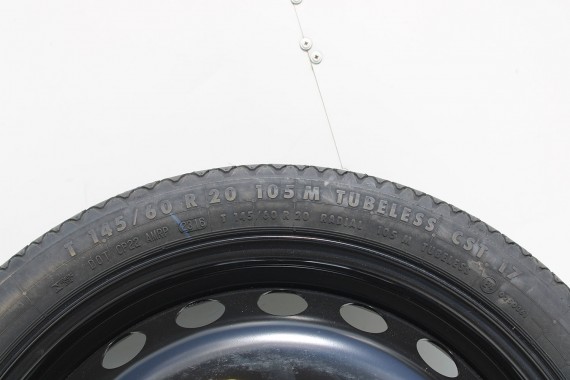 AUDI A6 A7 KOŁO DOJAZDOWE 20 DOJAZDÓWKA ZAPAS 4G0601027E 4,5J*20H2 ET22 CONTINENTAL 145/60/20 105M 4G0 601 027 4G 4G8 4G0601010B