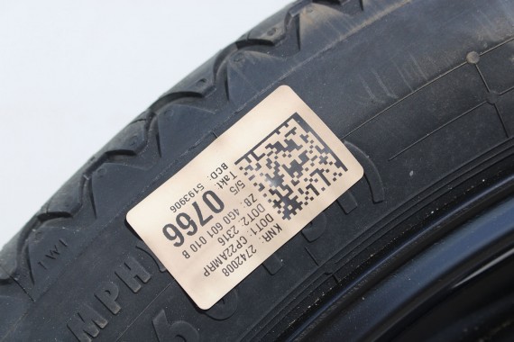 AUDI A6 A7 KOŁO DOJAZDOWE 20 DOJAZDÓWKA ZAPAS 4G0601027E 4,5J*20H2 ET22 CONTINENTAL 145/60/20 105M 4G0 601 027 4G 4G8 4G0601010B