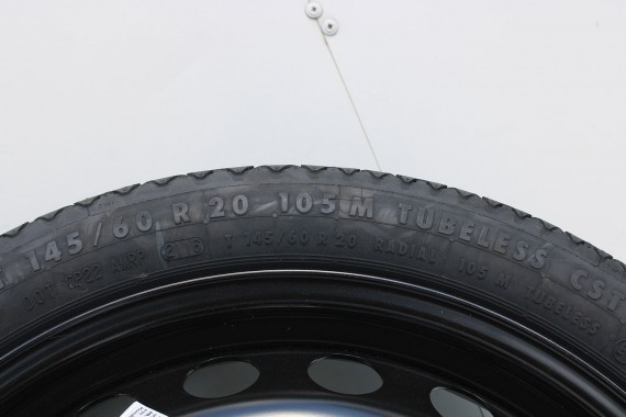 AUDI A6 A7 KOŁO DOJAZDOWE 20 DOJAZDÓWKA ZAPAS 4G0601027E 4,5J*20H2 ET22 CONTINENTAL 145/60/20 105M 4G0 601 027 4G 4G8 4G0601010B