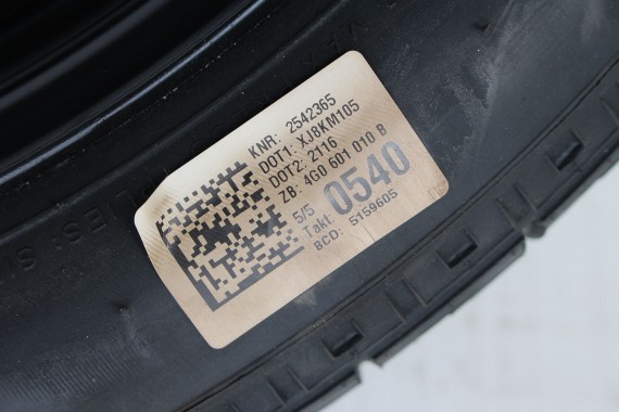 AUDI A6 A7 KOŁO DOJAZDOWE 20 DOJAZDÓWKA ZAPAS 4G0601027E 4,5J*20H2 ET22 SPARE TYRE 145/60/20 105M 4G0 601 027 4G 4G8 4G0601010B