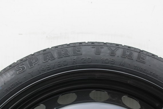 AUDI A6 A7 KOŁO DOJAZDOWE 20 DOJAZDÓWKA ZAPAS 4G0601027E 4,5J*20H2 ET22 SPARE TYRE 145/60/20 105M 4G0 601 027 4G 4G8 4G0601010B