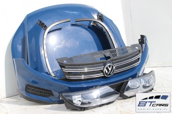 VW TIGUAN FL LIFT KOMPLETNY PRZÓD maska błotniki zderzak pas przedni lampy wzmocnienie błotnik lampa 5N Kolor: LA5H - niebieski