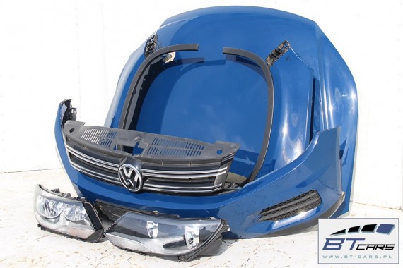 VW TIGUAN FL LIFT KOMPLETNY PRZÓD maska błotniki zderzak pas przedni lampy wzmocnienie błotnik lampa 5N Kolor: LA5H - niebieski