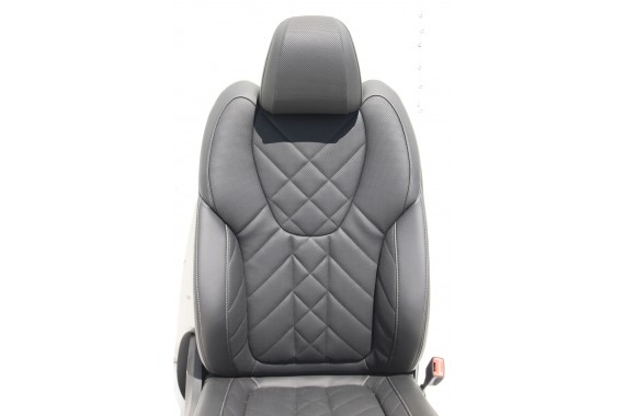 BMW X5 G05 FOTELE KOMPLET FOTELI siedzeń siedzenia tapicerka KPSW Sensafin dekorgesteppt schwar + boczki drzwiowe LCi