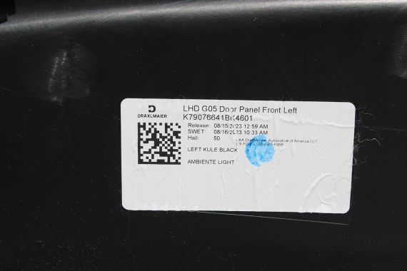 BMW X5 G05 FOTELE KOMPLET FOTELI siedzeń siedzenia tapicerka KPSW Sensafin dekorgesteppt schwar + boczki drzwiowe LCi