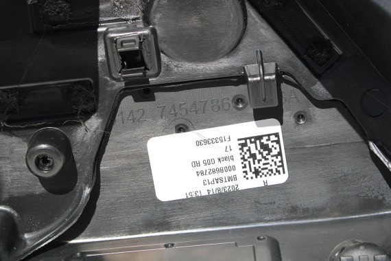BMW X5 G05 FOTELE KOMPLET FOTELI siedzeń siedzenia tapicerka KPSW Sensafin dekorgesteppt schwar + boczki drzwiowe LCi