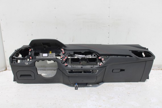 BMW 1 F40 F44 KONSOLA PULPIT DESKA ROZDZIELCZA KOKPIT PULPIT czarna HEAD UP czerwona nić 6834295 6834295 7939943 7939943 7939943