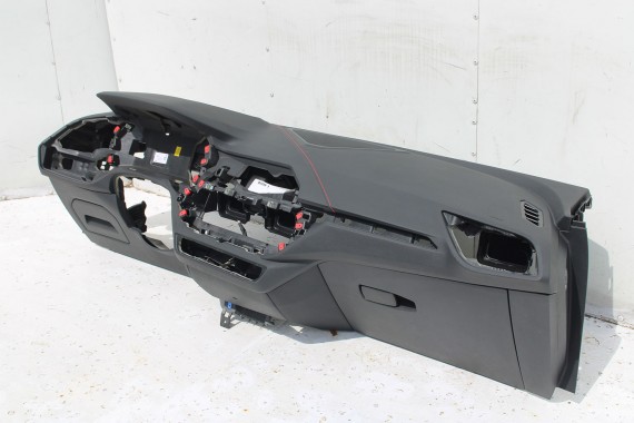 BMW 1 F40 F44 KONSOLA PULPIT DESKA ROZDZIELCZA KOKPIT PULPIT czarna HEAD UP czerwona nić 6834295 6834295 7939943 7939943 7939943