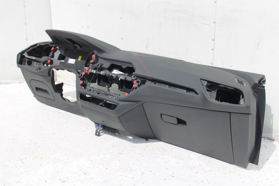 BMW 1 F40 F44 KONSOLA PULPIT DESKA ROZDZIELCZA KOKPIT PULPIT czarna HEAD UP czerwona nić 6834295 6834295 7939943 7939943 7939943