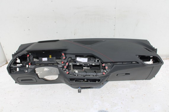 BMW 1 F40 F44 KONSOLA PULPIT DESKA ROZDZIELCZA KOKPIT PULPIT czarna HEAD UP czerwona nić 6834295 6834295 7939943 7939943 7939943