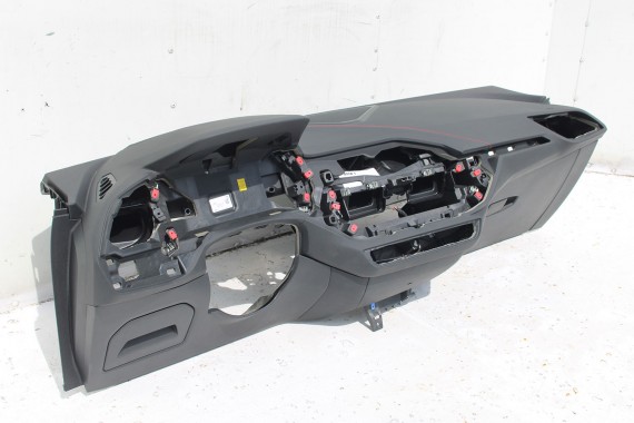 BMW 1 F40 F44 KONSOLA PULPIT DESKA ROZDZIELCZA KOKPIT PULPIT czarna HEAD UP czerwona nić 6834295 6834295 7939943 7939943 7939943