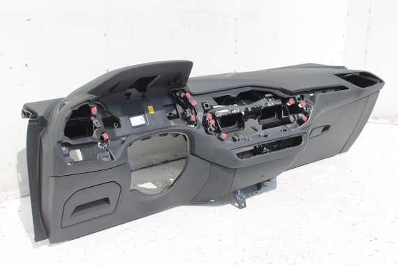 BMW 1 F40 F44 KONSOLA PULPIT DESKA ROZDZIELCZA KOKPIT PULPIT czarna HEAD UP czerwona nić 6834295 6834295 7939943 7939943 7939943