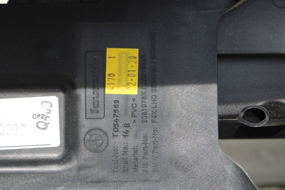 BMW 1 F40 F44 KONSOLA PULPIT DESKA ROZDZIELCZA KOKPIT PULPIT czarna HEAD UP czerwona nić 6834295 6834295 7939943 7939943 7939943