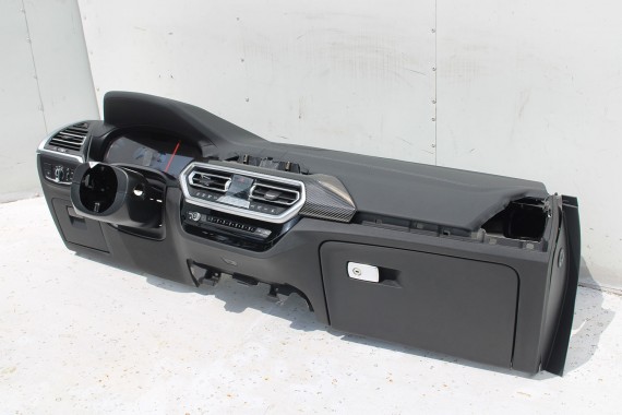 BMW X4M F98 KONSOLA PULPIT DESKA ROZDZIELCZA KOKPIT PULPIT czarna X4M X4 M G02 G02 X3 G01 HEAD UP biała nić 9363409 9363451 LCi