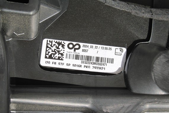 BMW iX i20 ZDERZAK PRZEDNI PRZÓD M pakiet Kolor: A90 Sophisto Grau Metallic szary 51117933621 5A0ABE9 9879665 9879666 9492524