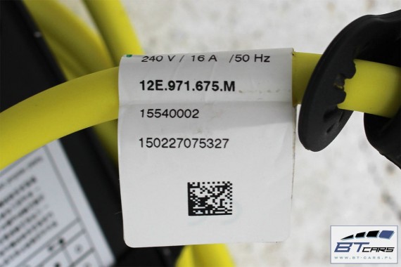 VW E-GOLF 7 VII PRZEWÓD DO ŁADOWANIA 12E971675M GTE ŁADOWARKA ELEKTRYCZNA 12E 971 675 M GNIAZDKA 12E971675CK 3ED971675 12E971675