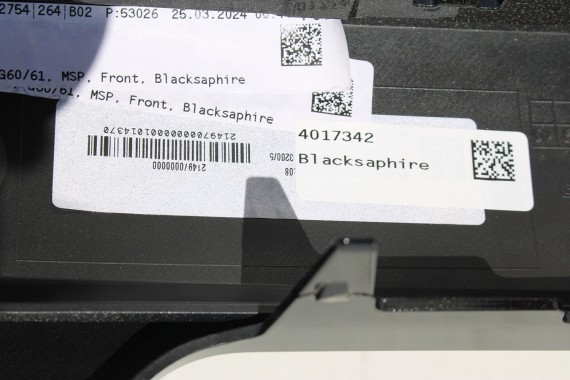 BMW 5 G60 ZDERZAK PRZEDNI PRZÓD 475 Black-sapphire Czarny 8084653 G61 M PAKIET 51118084653 8084655 8084656 8084629 9879291