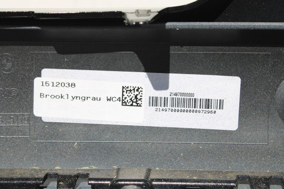 BMW 5 G60 ZDERZAK PRZEDNI PRZÓD C4P Brooklyn grau Szary 8084653 G61 M PAKIET 51118084653 8084655 8084656 8084629 9879291