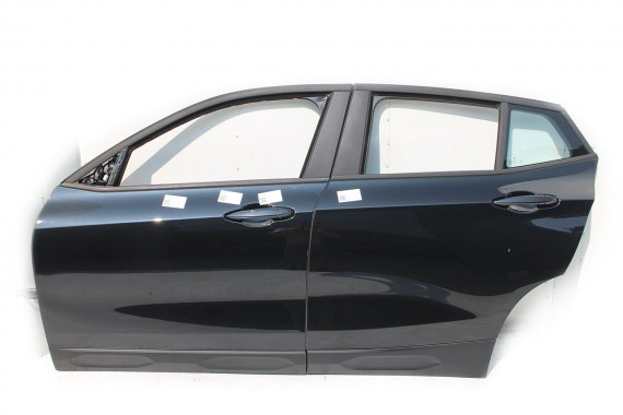 BMW X2 F39 LUSTERKO LEWE drzwi 5 pin Kolor 475 Black-sapphire metallic Czarny zewnętrzne STRONA LEWA 5Ppin