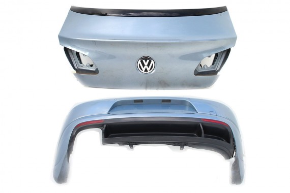 VW PASSAT CC LC7Z FL LIFT TYŁ TYŁ ZDERZAK TYLNY + KLAPA BAGAŻNIKA 3C8 Kolor: LC7Z - błękitny (blau) 3C8827025 3C8 827 025
