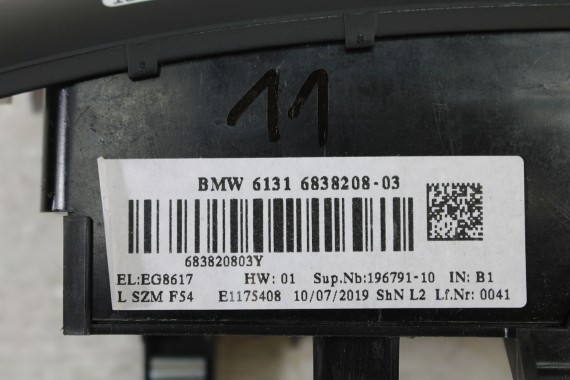 MINI F54 PRZEŁĄCZNIK WŁĄCZNIK 6838208 panel Zespół przełączników konsoli środkowej START STOP 61316838208 Clubman  LCi