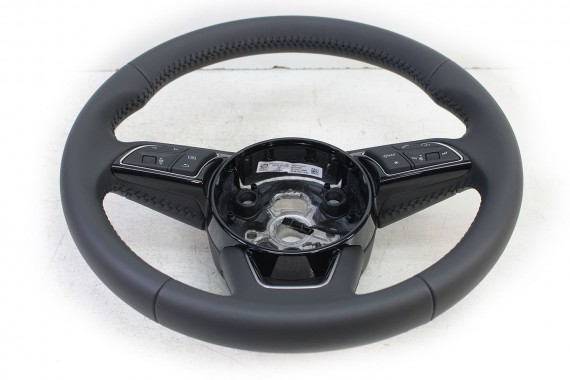 AUDI A3 Q2 KIEROWNICA 8V0419091CG 81A419091B 8V0 419 091 CG 81A 419 091 B INU - czarny FL LIFT skóra