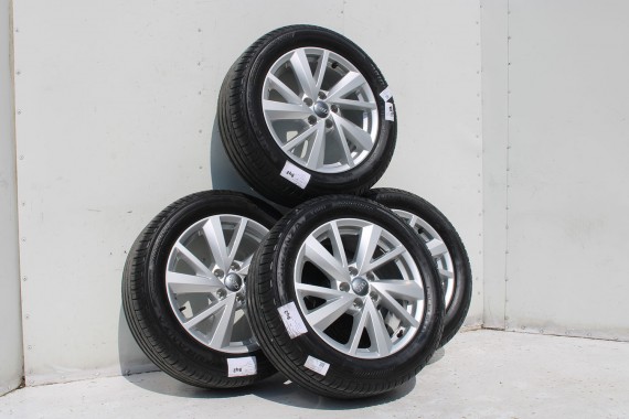 AUDI Q2 FELGI 17 OPONY LETNIE KOŁA 81A601025C felga 7J*17H2 ET45  opona LATO Bridgestone Turanza T001 215/55/17 94V 81A 2016-