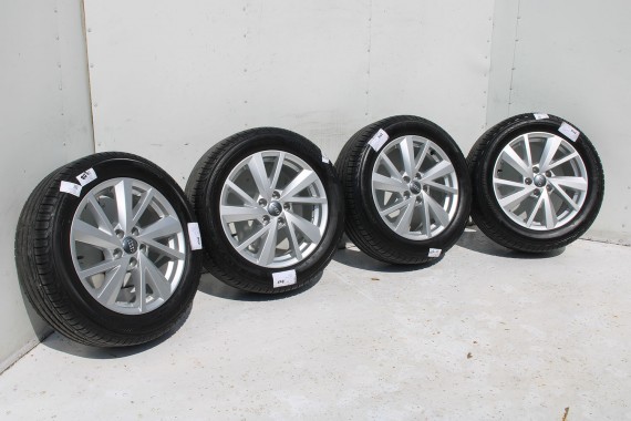 AUDI Q2 FELGI 17 OPONY LETNIE KOŁA 81A601025C felga 7J*17H2 ET45  opona LATO Bridgestone Turanza T001 215/55/17 94V 81A 2016-