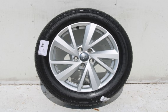 AUDI Q2 FELGI 17 OPONY LETNIE KOŁA 81A601025C felga 7J*17H2 ET45  opona LATO Bridgestone Turanza T001 215/55/17 94V 81A 2016-