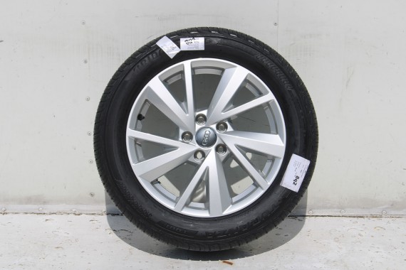 AUDI Q2 FELGI 17 OPONY LETNIE KOŁA 81A601025C felga 7J*17H2 ET45  opona LATO Bridgestone Turanza T001 215/55/17 94V 81A 2016-