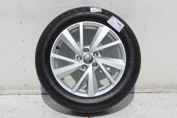 AUDI Q2 FELGI 17 OPONY LETNIE KOŁA 81A601025C felga 7J*17H2 ET45  opona LATO Bridgestone Turanza T001 215/55/17 94V 81A 2016-