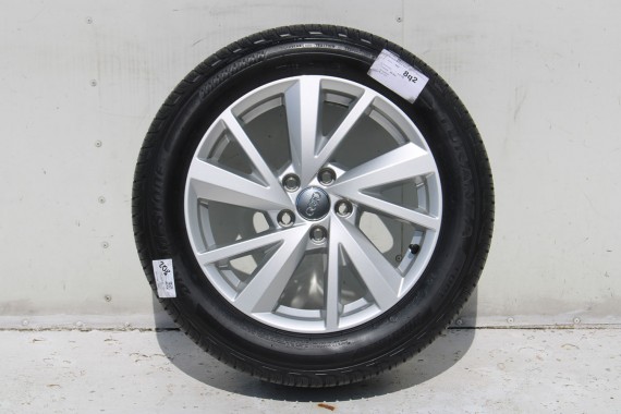 AUDI Q2 FELGI 17 OPONY LETNIE KOŁA 81A601025C felga 7J*17H2 ET45  opona LATO Bridgestone Turanza T001 215/55/17 94V 81A 2016-