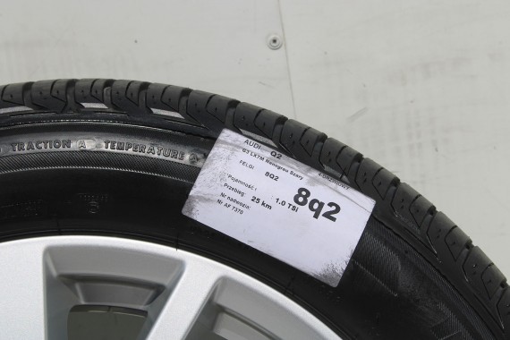 AUDI Q2 FELGI 17 OPONY LETNIE KOŁA 81A601025C felga 7J*17H2 ET45  opona LATO Bridgestone Turanza T001 215/55/17 94V 81A 2016-