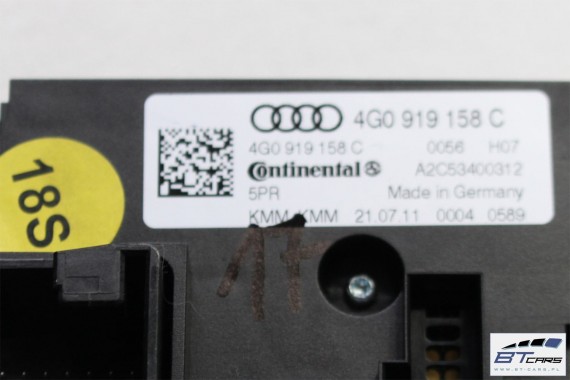 AUDI A6 A7 PANEL KLIMATYZACJI TYŁ 4G0919158C 4G0919158J 4G0919158M moduł sterownik nawiewu klimy 4G0 919 158 4G0919158 4G0919158