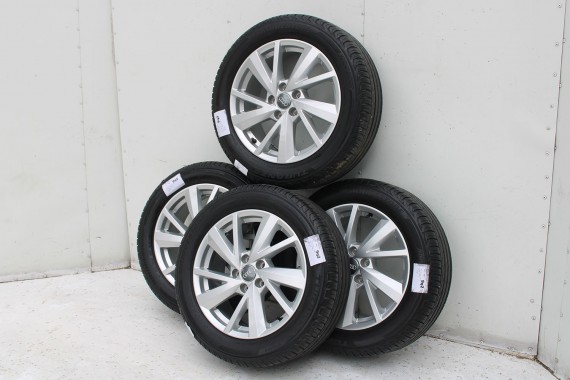 AUDI Q2 FELGI 17 OPONY LETNIE KOŁA 81A601025C felga 7J*17H2 ET45  opona LATO Bridgestone Turanza T001 215/55/17 94V 81A 2016-