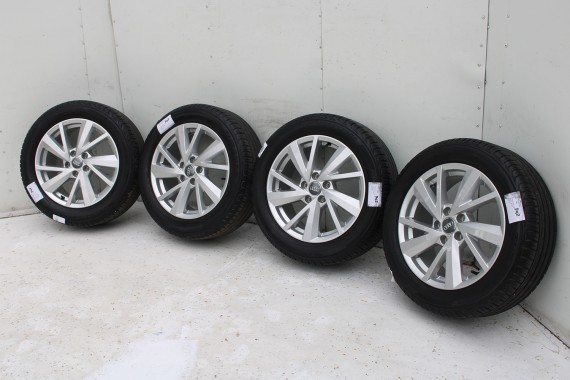 AUDI Q2 FELGI 17 OPONY LETNIE KOŁA 81A601025C felga 7J*17H2 ET45  opona LATO Bridgestone Turanza T001 215/55/17 94V 81A 2016-