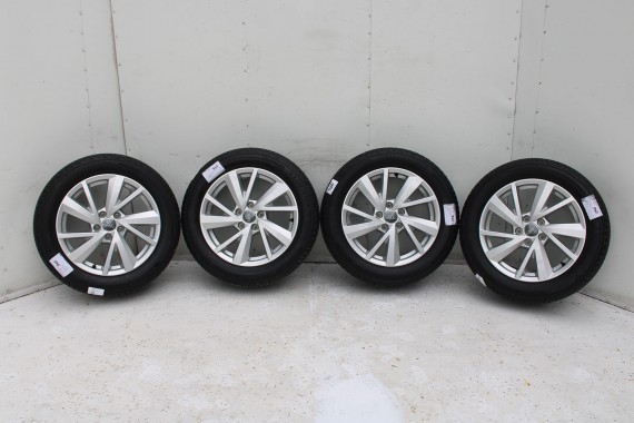 AUDI Q2 FELGI 17 OPONY LETNIE KOŁA 81A601025C felga 7J*17H2 ET45  opona LATO Bridgestone Turanza T001 215/55/17 94V 81A 2016-
