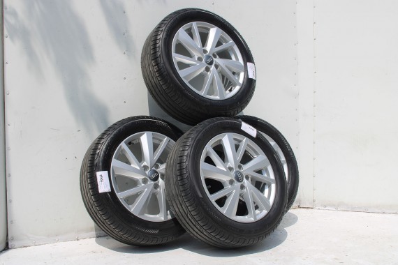 AUDI Q2 FELGI 17 OPONY LETNIE KOŁA 81A601025C felga 7J*17H2 ET45  opona LATO Bridgestone Turanza T001 215/55/17 94V 81A cali