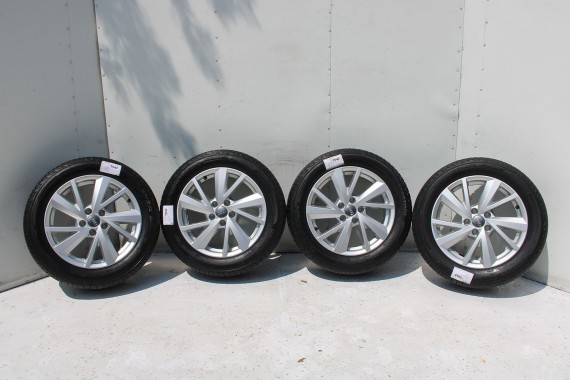 AUDI Q2 FELGI 17 OPONY LETNIE KOŁA 81A601025C felga 7J*17H2 ET45  opona LATO Bridgestone Turanza T001 215/55/17 94V 81A cali